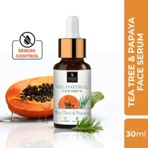Good Vibes Tea Tree & Papaya Oil Control Face Serum – Acne & Blemish Reduction – 30ml
