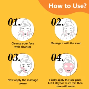 Good Vibes Vitamin C Glow Facial Kit | 4-Step Brightening Facial for Radiant Skin – 40g