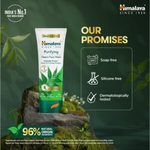 Himalaya Purifying Neem Face Wash with Turmeric – Clears Pimples, Prevents Acne & Gently Cleanses - 150 ml