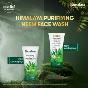 Himalaya Purifying Neem Face Wash with Turmeric – Clears Pimples, Prevents Acne & Gently Cleanses - 150 ml