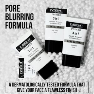 INSIGHT 3-in-1 Primer – Matte Finish, Pore Blurring, Hydrating & Long-Lasting Makeup Base, 30ml