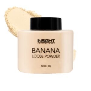 INSIGHT Banana Loose Powder – Long-Lasting Coverage, Oil-Absorbing, Lightweight Finish, 40g