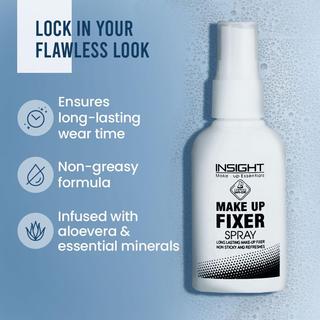 INSIGHT Makeup Fixer Spray – Long-Lasting, Moisturizing, Transparent Mist, 75ml - Image 4