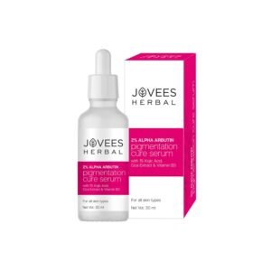 Jovees Herbal 2% Alpha Arbutin Pigmentation Cure Serum – Brightening & Even Skin Tone – 30ml