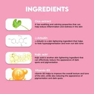 Jovees Herbal 2% Alpha Arbutin Pigmentation Cure Serum – Brightening & Even Skin Tone – 30ml