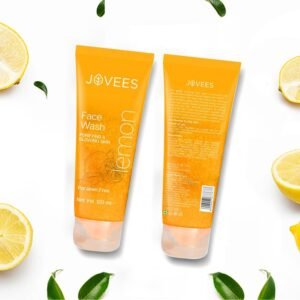 Jovees Herbal Lemon Face Wash | Skin Brightening, Oil Control & Dark Spot Reduction – 120ml