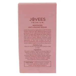 Jovees Premium Advanced Anti Ageing Serum – Turmeric, Argan & Vitamin E – 50ml