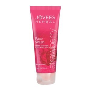 Jovees Strawberry Face Wash | Hydrating, Brightening & Anti-Pigmentation Cleanser – 120ml