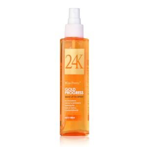 Kiss Pretty 24K Gold Makeup Fixer Spray – Long-Lasting, Waterproof, Hydrating Face Setting Spray, 150ml