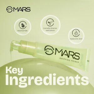 MARS Glow O’ Clock Gel Primer – Dewy, Hydrating & Green Tea Enriched Makeup Base, 30ml