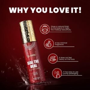 MARS Long Lasting Makeup Fixer Spray with Hyaluronic Acid – Hydrating, Non-Sticky & Budge-Proof Setting Spray, 60ml