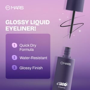 MARS TRIO Treat 3-in-1 Eye Makeup Kit – Eyeliner, Mascara & Eyeshadow, Travel-Friendly, Long-Lasting, 24.5g
