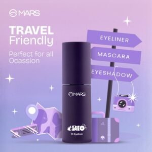 MARS TRIO Treat 3-in-1 Eye Makeup Kit – Eyeliner, Mascara & Eyeshadow, Travel-Friendly, Long-Lasting, 24.5g