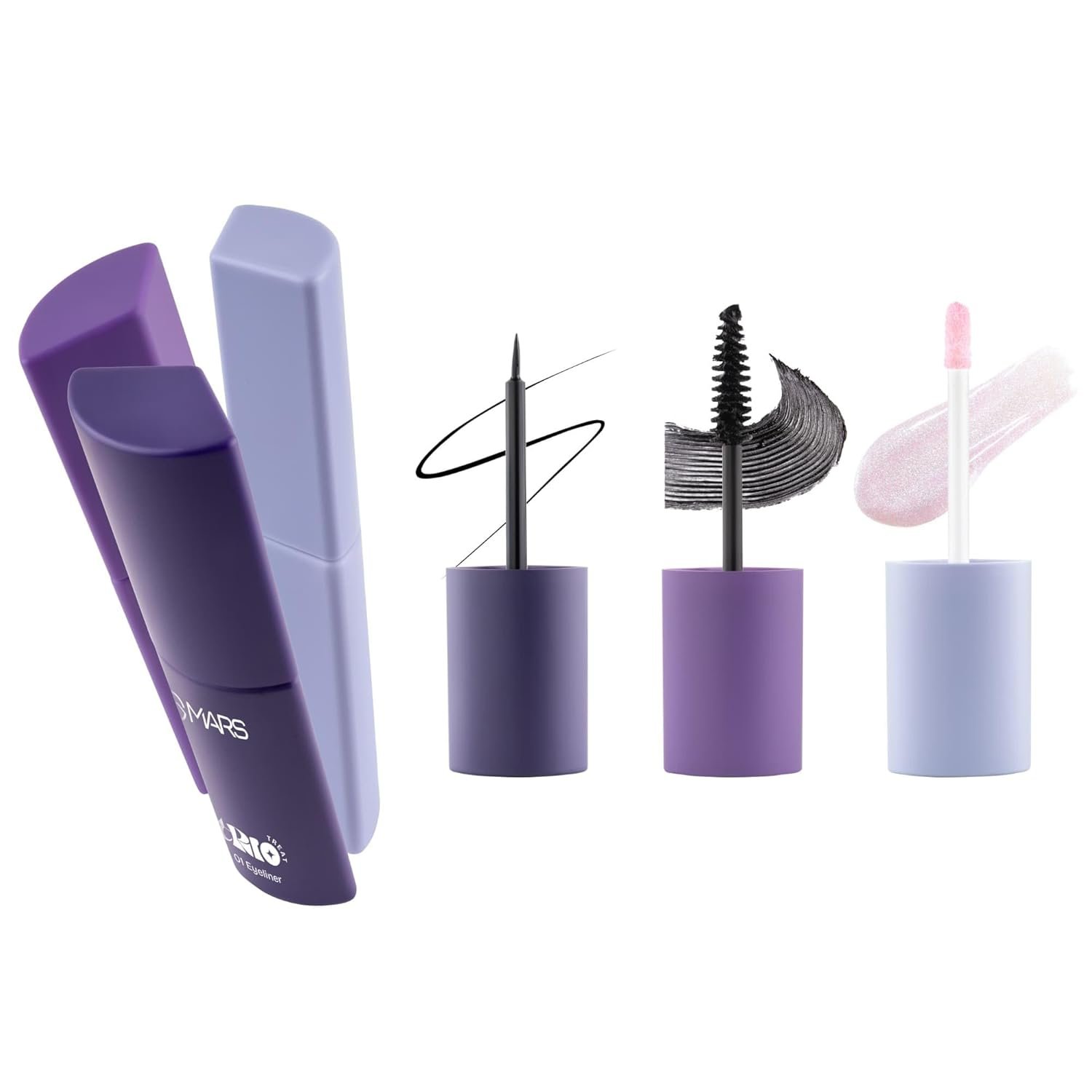 MARS TRIO Treat 3-in-1 Eye Makeup Kit – Eyeliner, Mascara & Eyeshadow, Travel-Friendly, Long-Lasting, 24.5g - Image 8