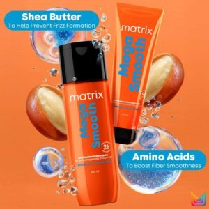 MATRIX Mega Smooth Shampoo – Anti-Frizz with Shea Butter & Amino Acid, 200ml