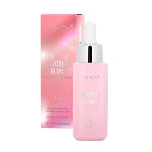 ME-ON Glycolic Glow Face Serum – 1% Glycolic Acid for Bright, Smooth Skin – 30ml