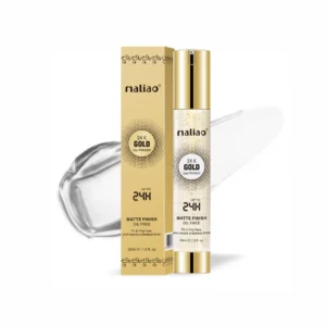 Maliao 24K Gold Gel Matte Finish Oil-Free Primer – Radiant, Hydrating & Long-Lasting Makeup Base, 30ml