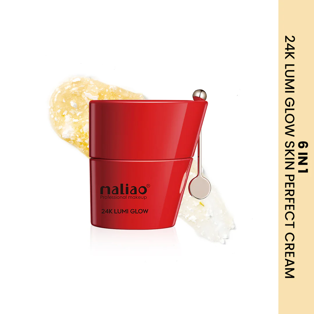 Maliao 24K Lumi Glow Skin Perfect Cream – 6-in-1 Whitening, Spot Lightening, Anti-Wrinkle & Brightening – 50g