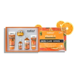 Maliao 5-Piece Vitamin C Skin Care Set | Sunscreen, Serum, Face Wash, Whitening Cream & Toner – 330g