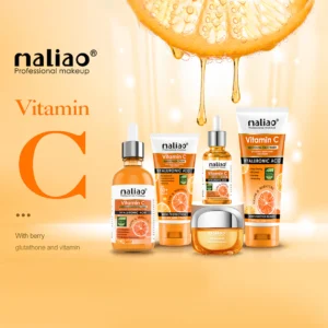 Maliao 5-Piece Vitamin C Skin Care Set | Sunscreen, Serum, Face Wash, Whitening Cream & Toner – 330g