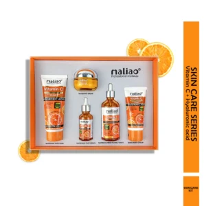 Maliao 5-Piece Vitamin C Skin Care Set | Sunscreen, Serum, Face Wash, Whitening Cream & Toner – 330g