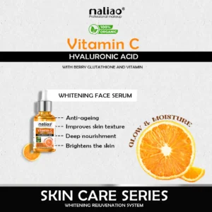 Maliao 5-Piece Vitamin C Skin Care Set | Sunscreen, Serum, Face Wash, Whitening Cream & Toner – 330g