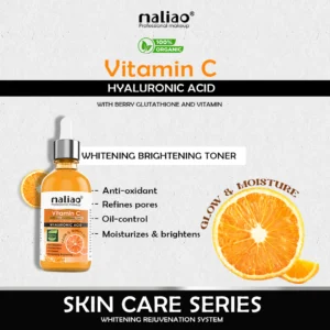 Maliao 5-Piece Vitamin C Skin Care Set | Sunscreen, Serum, Face Wash, Whitening Cream & Toner – 330g