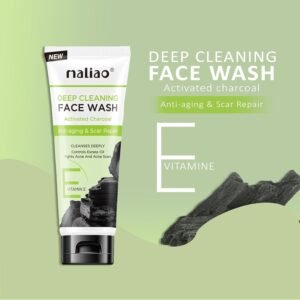 Maliao Charcoal Face Wash | Activated Charcoal Cleanser for Oil Control & Deep Cleansing – 100 g