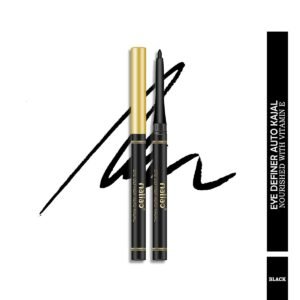 Maliao Eye Definer Auto Kajal – Jet Black, Long Lasting Waterproof & Smudge-Proof | 1.2g