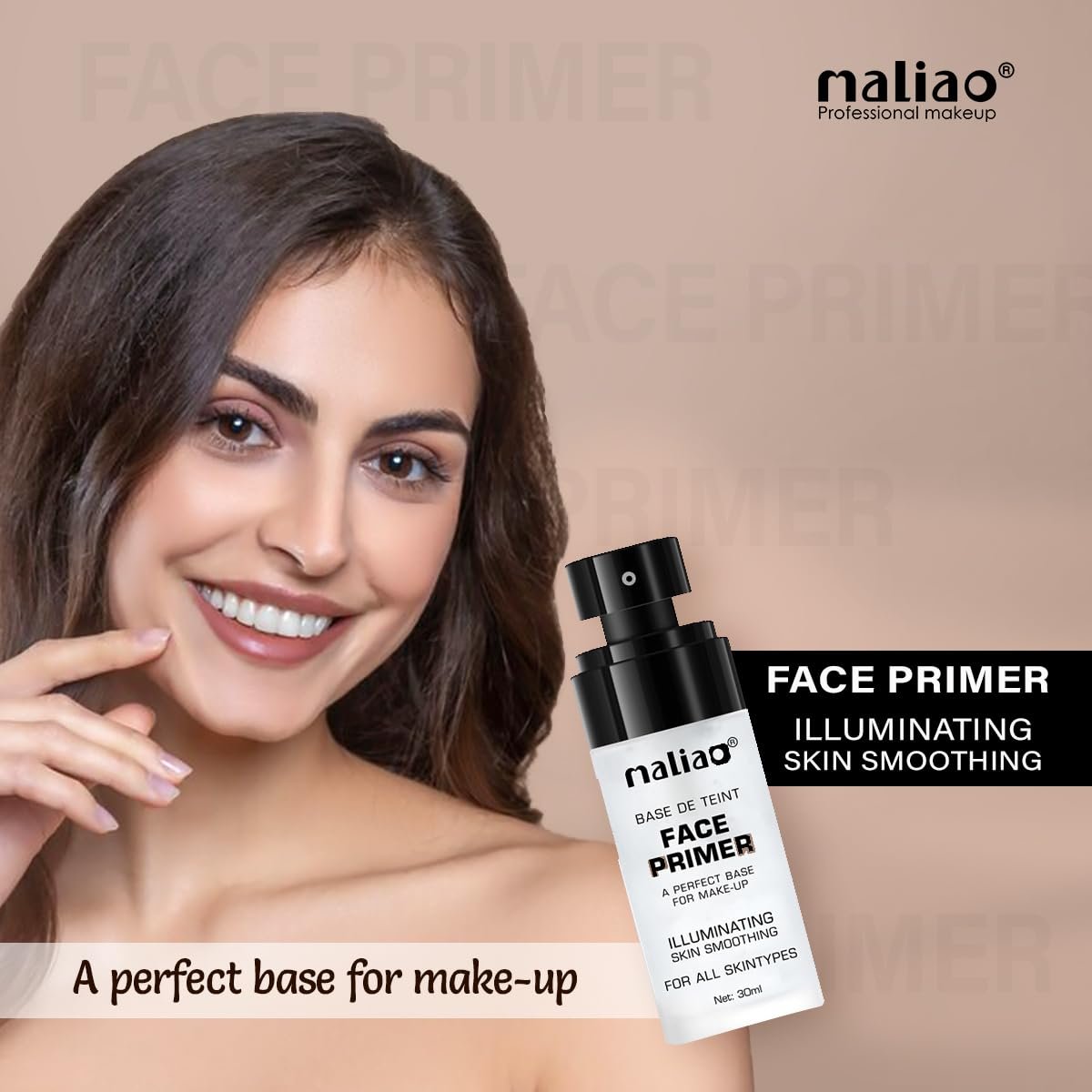 Maliao Face Primer – Smooth, Moisturizing, Pore-Minimizing Makeup Base, 30ml - Image 4