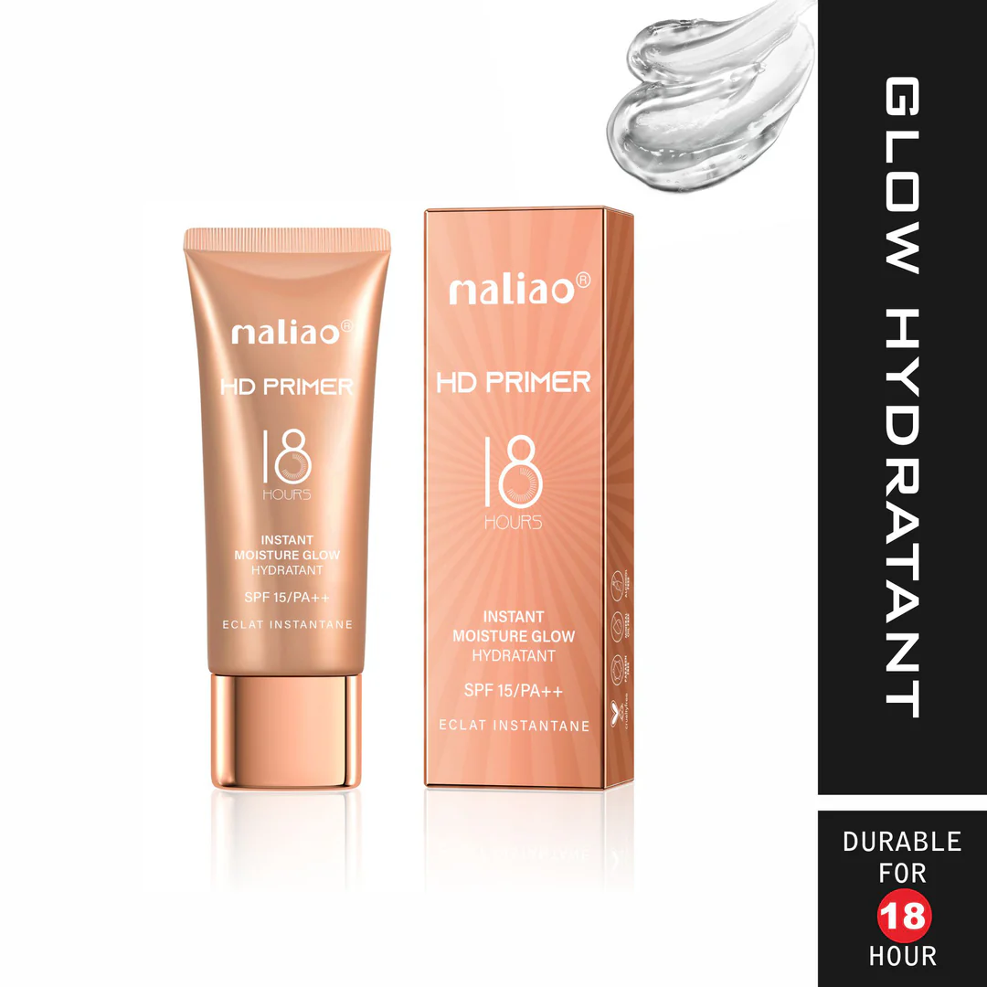 Maliao HD Primer Instant Moisture Glow with SPF15/PA++ – Hydrating Makeup Base - 35ml