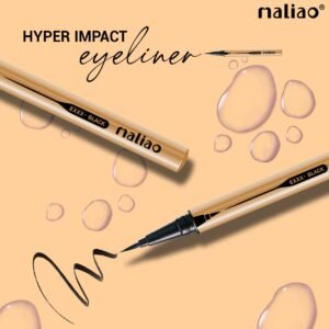 Maliao Hyper Impact Eyeliner – Intense Black, Waterproof & Smudge-Proof, Long-Lasting Quick-Dry Formula | 1.2g