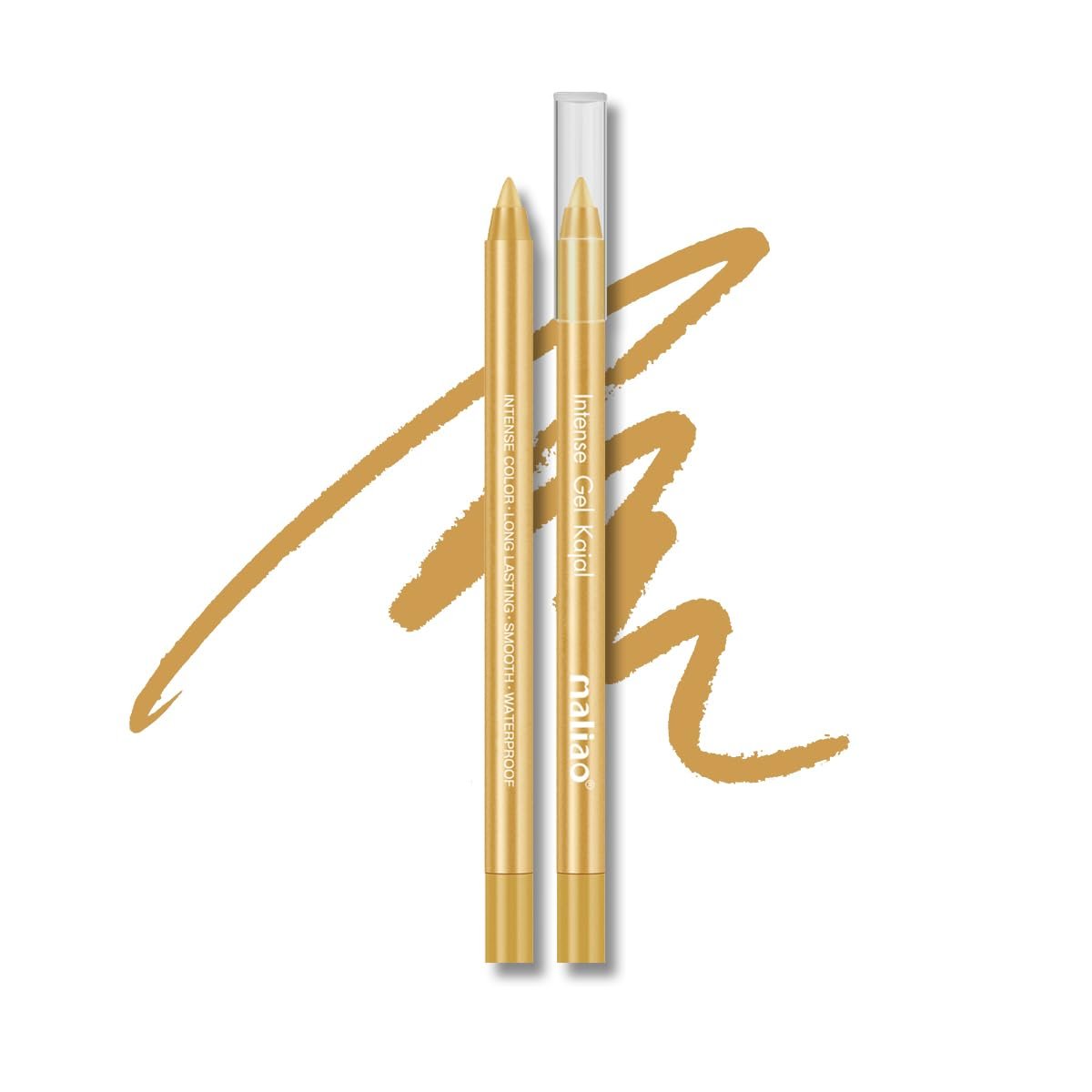 Maliao Intense Gel Kajal – Golden, Long Lasting, Waterproof & Smudge-Proof | 1g - Image 2