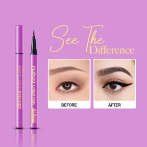 Maliao Liner Pen Matte Liquid Eyeliner – Matte Black, Waterproof & Smudge-Proof, Precision Felt Tip | 1.2g