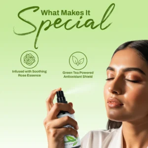 Maliao Long Lasting Makeup Fixing Mist – Hydrating, Rose Water & Green Tea Infused Setting Spray, 80ml
