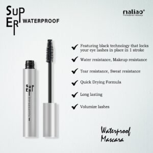 Maliao Long Lasting Super Waterproof Mascara – Intense Volume, No Clump, Washable & Suitable for Sensitive Eyes, 10ml