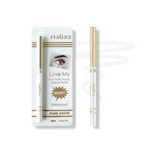 Maliao Love Me Auto Kohl Kajal Eyeliner – Pure White, Waterproof & Smudge-Proof | 10g