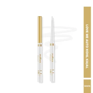 Maliao Love Me Auto Kohl Kajal Eyeliner – Pure White, Waterproof & Smudge-Proof | 10g