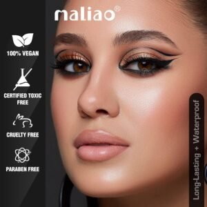 Maliao Super HD Black Kajal – 12H Long Lasting, Waterproof & Matte Finish | 1.3g