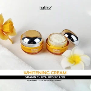 Maliao Whitening Cream with Vitamin C, Glutathione & Hyaluronic Acid – Brightening, Repair & Hydration – 50g