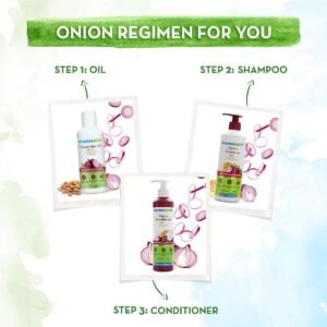 Mamaearth Onion Shampoo with Plant Keratin – Hair Fall Control & Hair Growth, 250ml