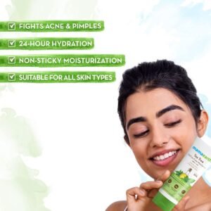 Mamaearth Tea Tree Oil-Free Moisturizer – With Salicylic Acid for Acne & Oily Skin – 80g