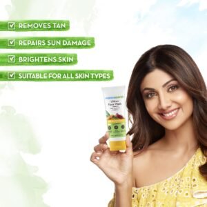 Mamaearth Ubtan Natural Glow Face Wash with Turmeric & Saffron – Brightening & Tan Removal Cleanser - 100ml