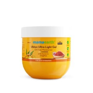 Ubtan Ultra Light Gel Oil-Free Moisturizer with Turmeric and Saffron for Deep Hydration - 200 ml