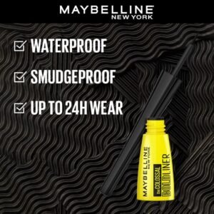 Maybelline New York Colossal Bold Liner – Black, Smudge-Proof & Waterproof Long-Lasting Eyeliner | 3ml
