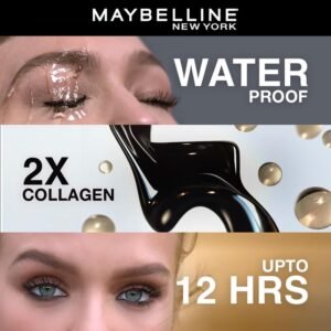 Maybelline New York Volume Express Colossal Mascara – Volumizing & Lengthening, Waterproof, Black, 10ml