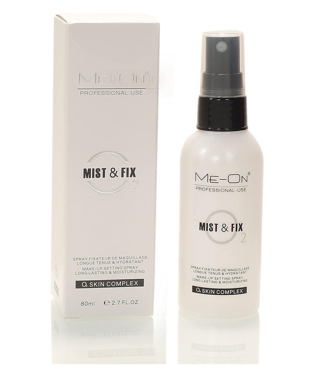 Me-On Mist & Fix Professional Makeup Fixer – Long-Lasting Matte Setting Spray, Skin-Calming & Lightweight, 80ml