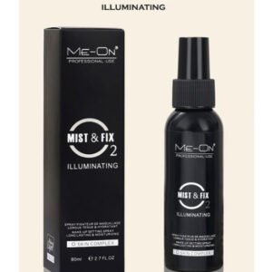 Me-On Mist and Fix Illuminating Makeup Fixer – Long-Lasting Matte Setting Spray for Flawless Makeup, 80ml