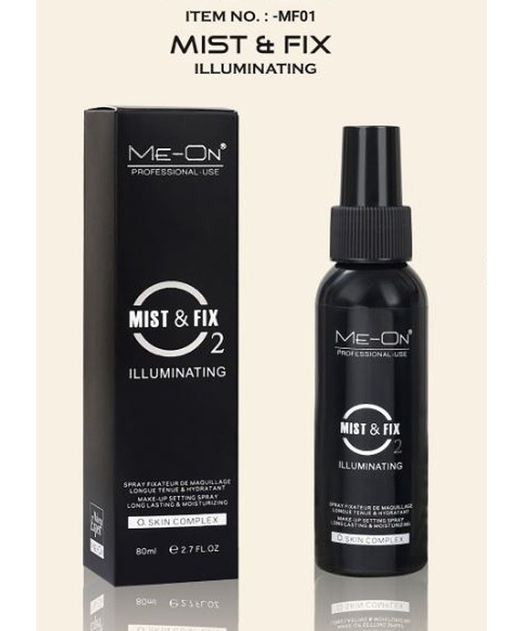Me-On Mist and Fix Illuminating Makeup Fixer – Long-Lasting Matte Setting Spray for Flawless Makeup, 80ml