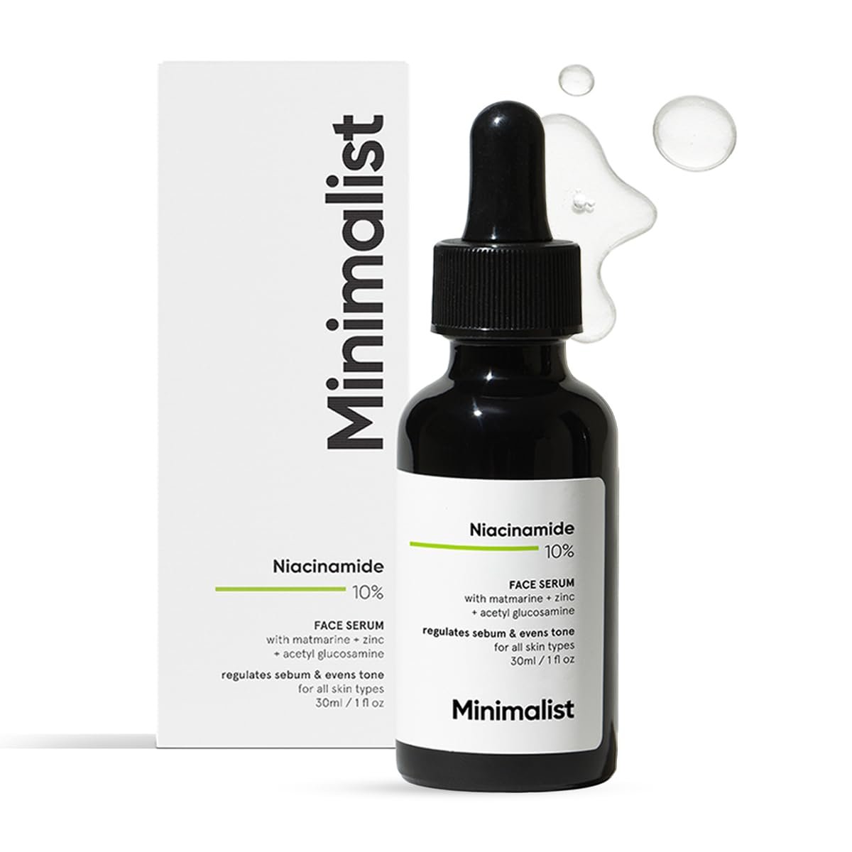Minimalist 10% Niacinamide Face Serum – Oil Control, Anti-Acne & Blemish Treatment – 30ml